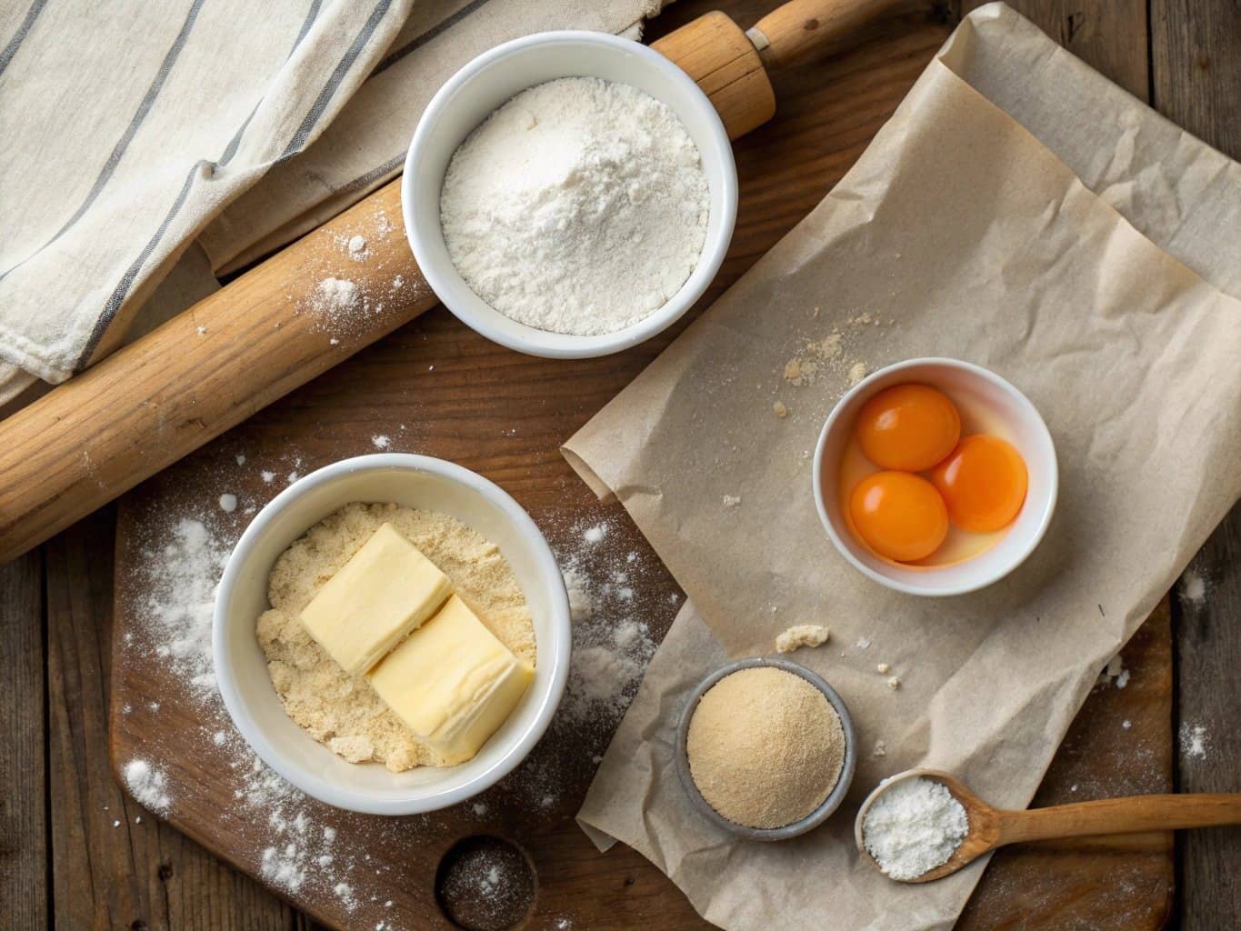difference between a croissant and a gipfeli: ingredients.