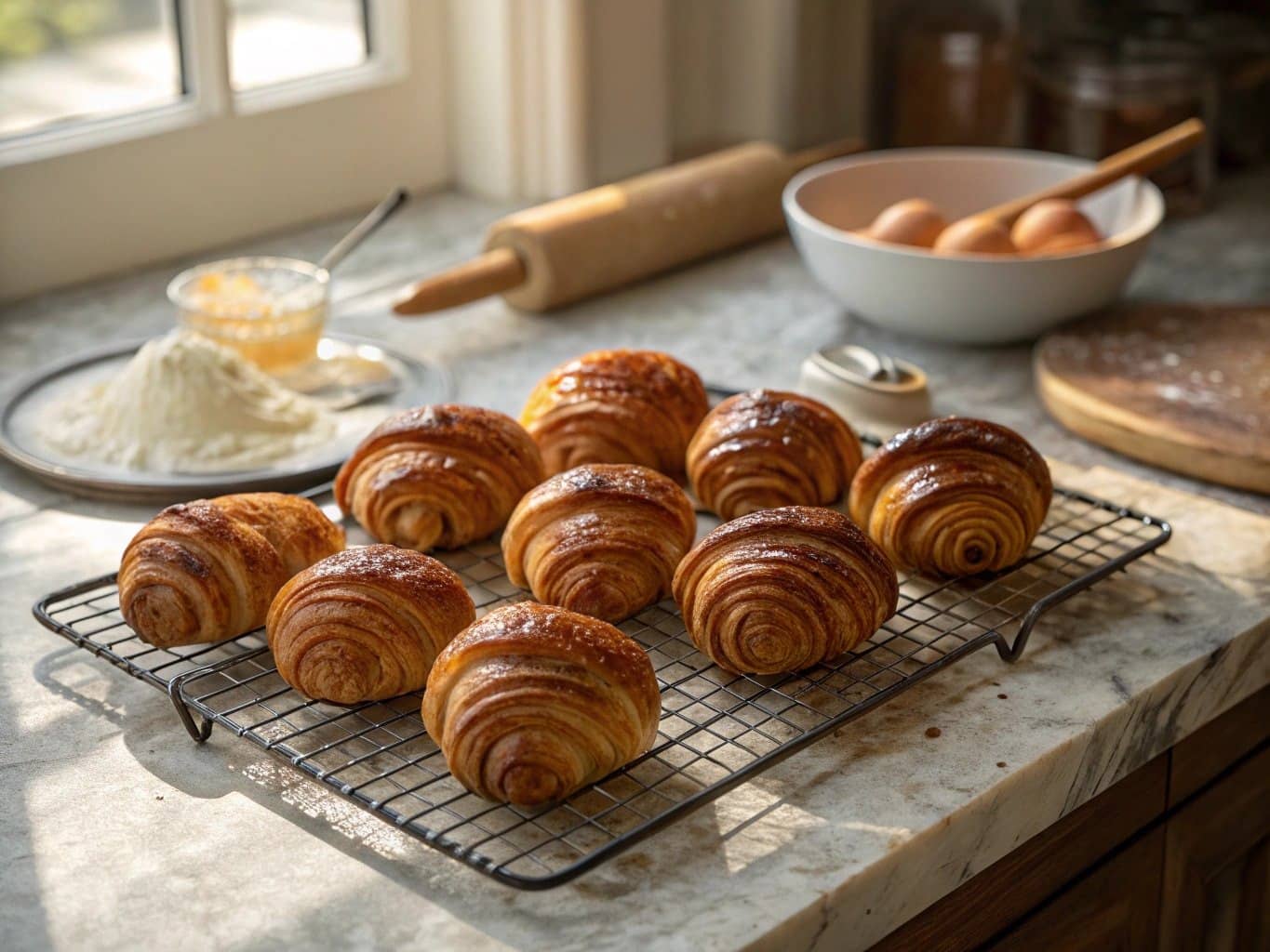 what is a common mistake in croissants : Freshly Baked Croissants