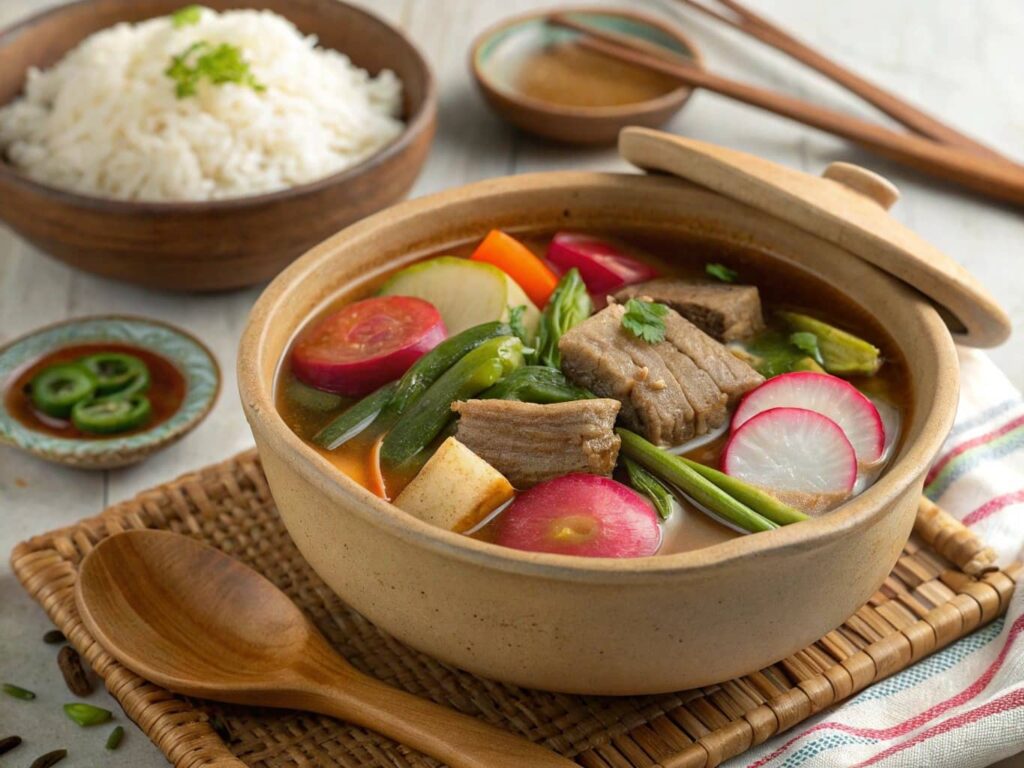 Hearty Sinigang With Beef And Vegetables