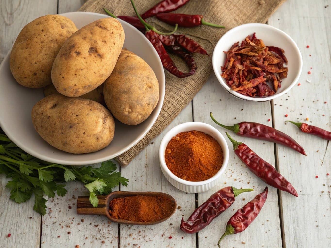 Key Ingredients For Spicy Chips