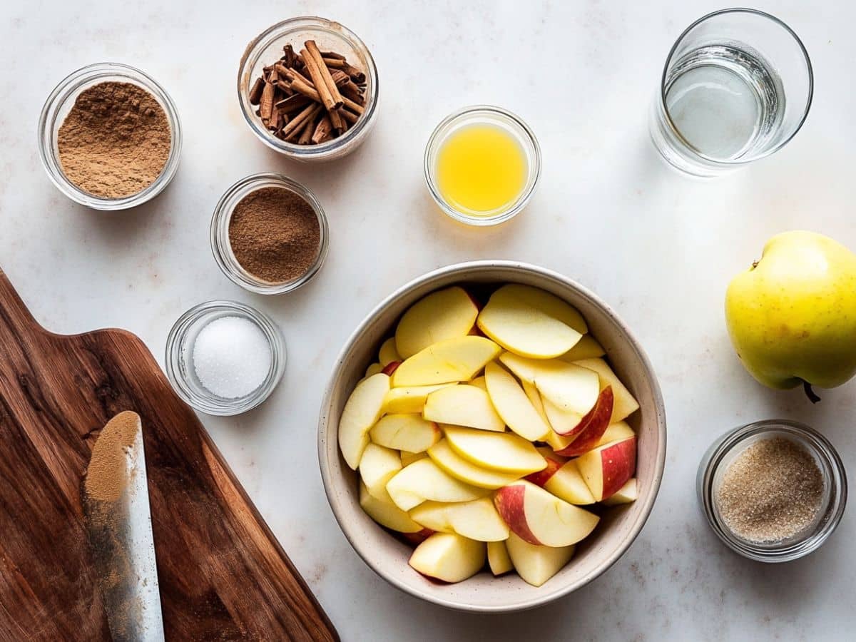 The Perfect Ingredients For Apple Pie Filling