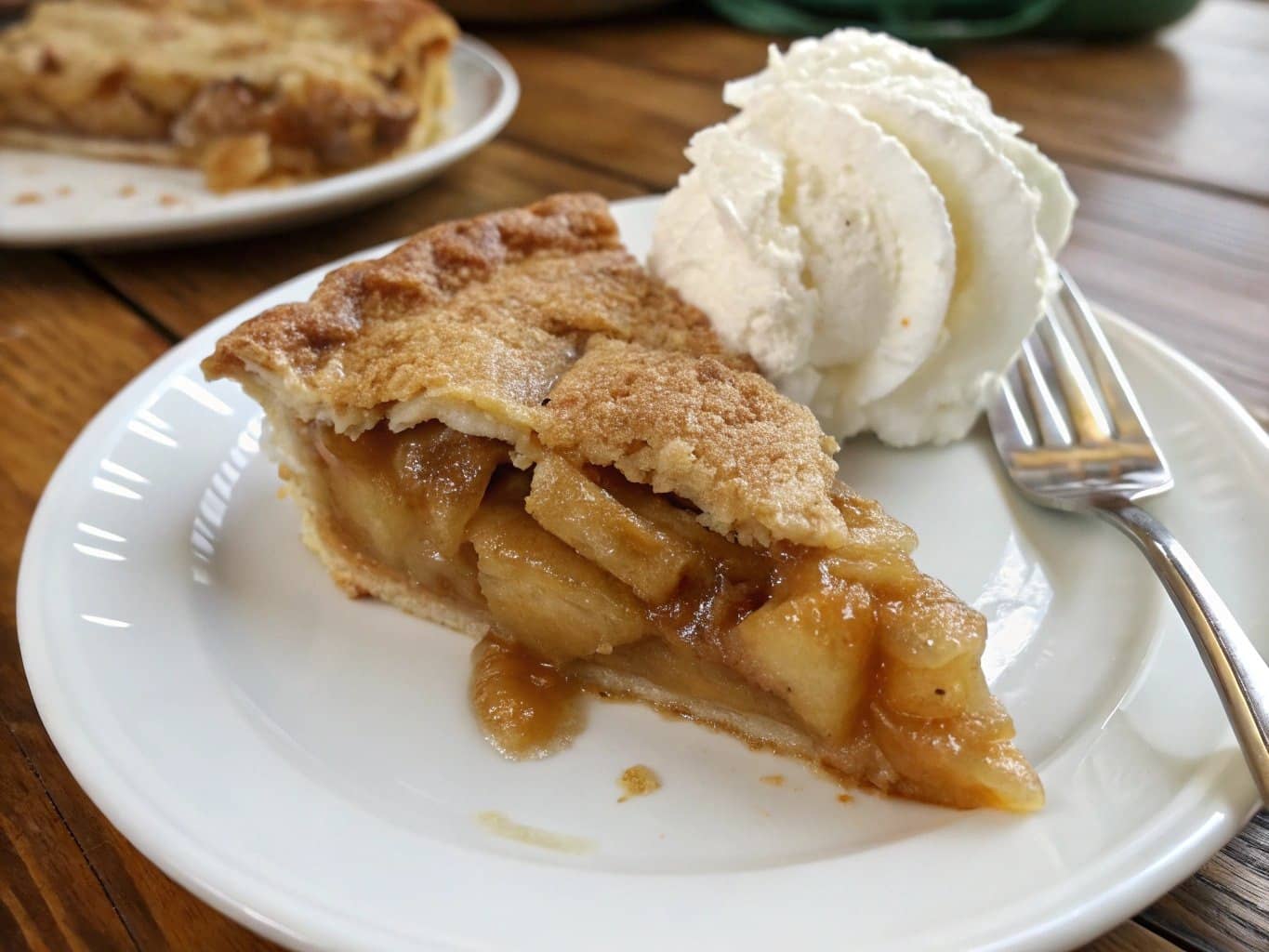 Apple Pie Served Slice